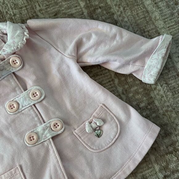 Dylan & Abby Size 6-9M light pink baby girl coat - Picture 4 of 5